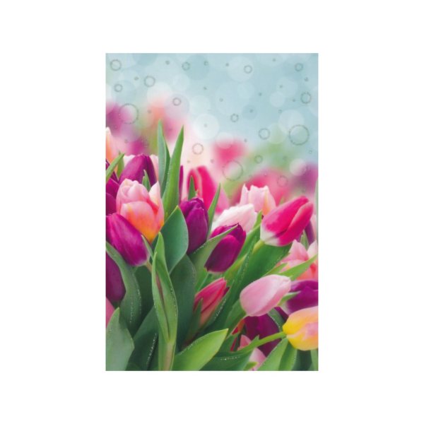 Õnnitluskaart "Tulbid"