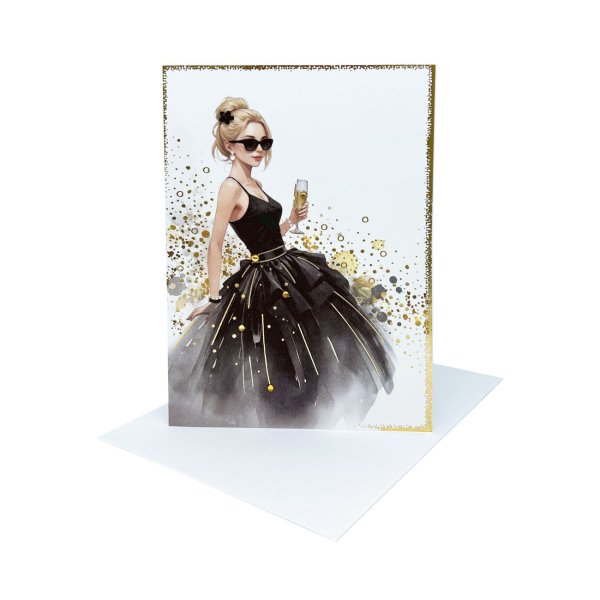 Eksklusiivne õnnitluskaart "Naine pokaaliga"
