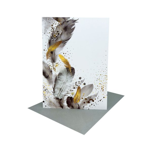 Eksklusiivne õnnitluskaart "Suled"