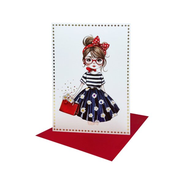 Eksklusiivne õnnitluskaart "Tüdruk"