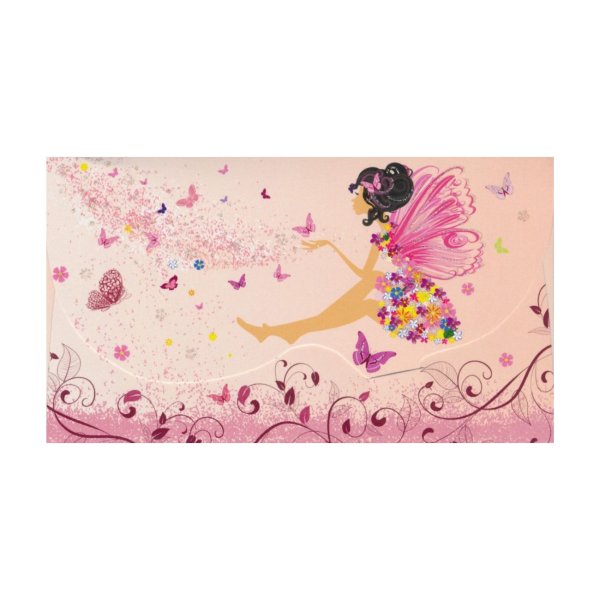 Rahakaart glitteriga "Tüdruk tiibadega"