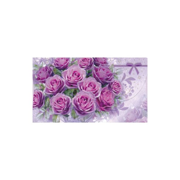 Rahakaart glitteriga "Roosad roosid"