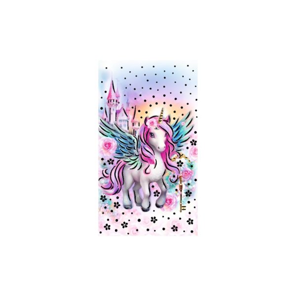 Rahakaart glitteriga "Ükssarvik võtmega"