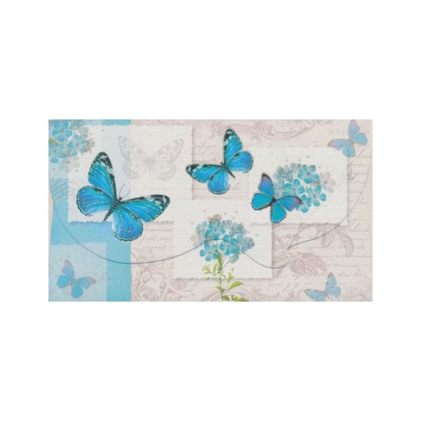 Rahakaart glitteriga "Sinised liblikad"