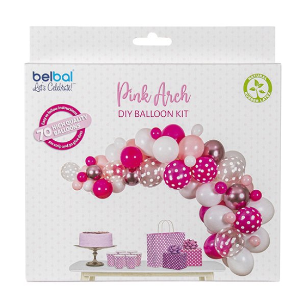 Õhupallikaar "Roosa täppidega"