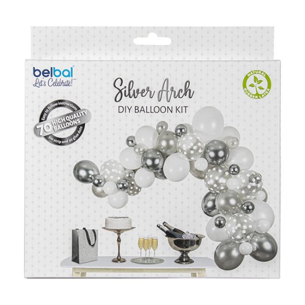 Õhupallikaar "Hõbedane mix"