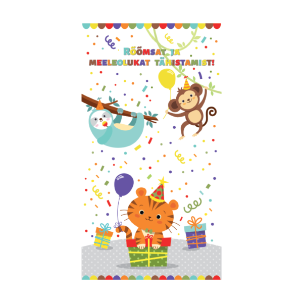 Rahakaart "Rõõmsat ja meeleolukat tähistamist!"