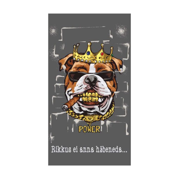 Rahakaart "Rikkus ei anna häbeneda… Sisetrükk: Naudi seda!"