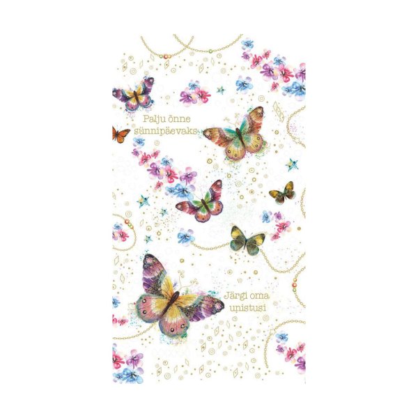 Rahakaart "Palju õnne sünnipäevaks. Järgi oma unistusi"