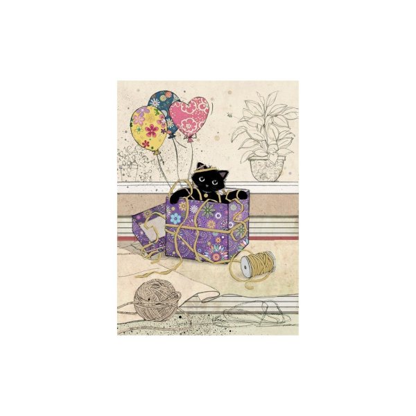 Õnnitluskaart "Üllatus kiisu"