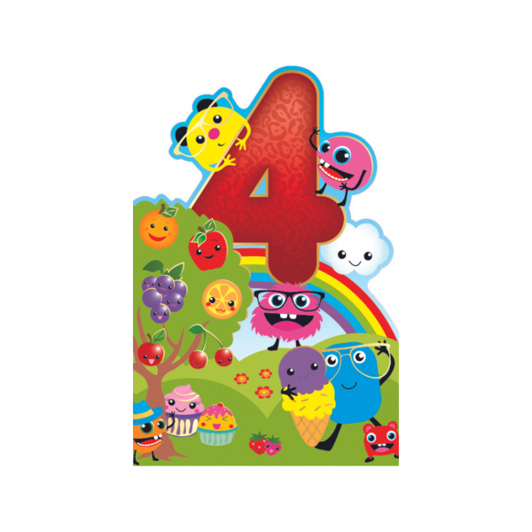 Õnnitluskaart "Number 4"