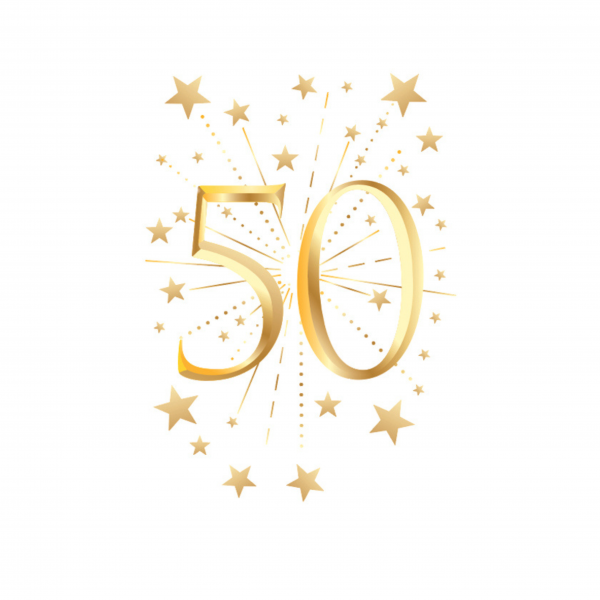 Õnnitluskaart "Number 50"