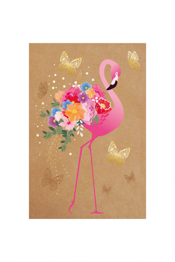 Õnnitluskaart "Flamingo"