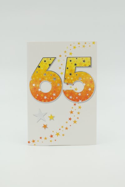 Õnnitluskaart “Number 65"