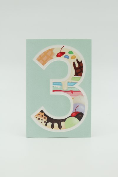 Õnnitluskaart “Number 3"