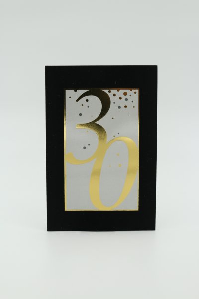 Õnnitluskaart “Number 30"