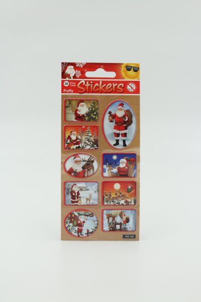 Kleebis "Erinevad jõuluvanad"