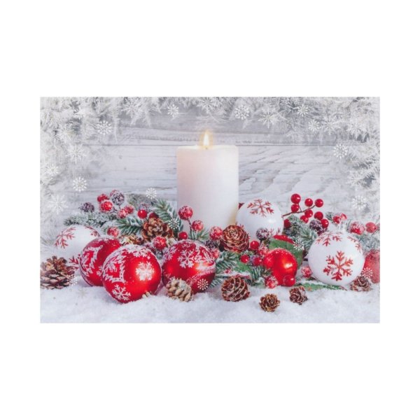 2-osaline lühike jõulukaart "Küünal"