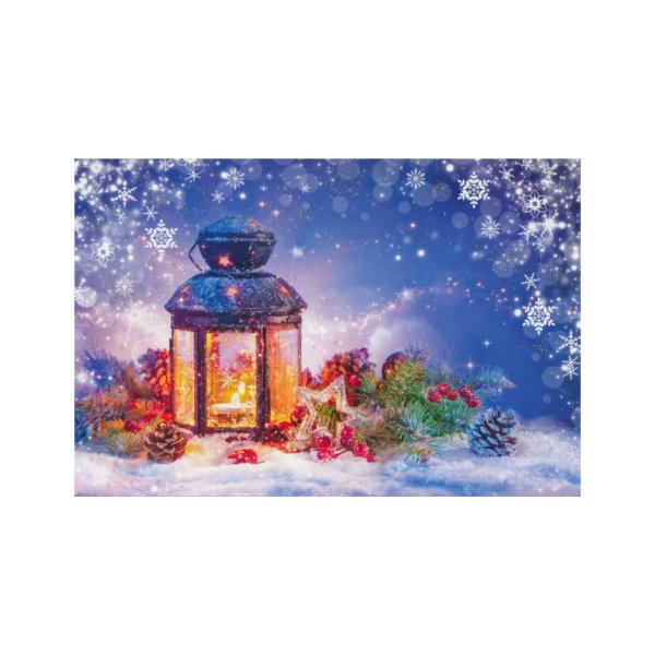 2-osaline lühike jõulukaart "Latern"