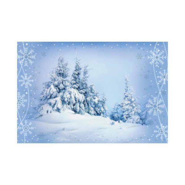 2-osaline lühike jõulukaart "Loodus"