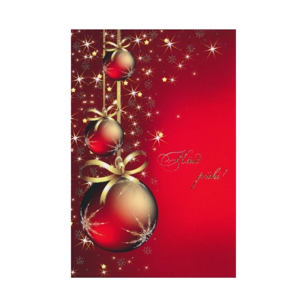 2-osaline lühike jõulukaart "Kuulid"