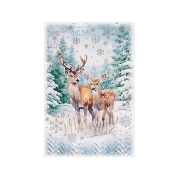 1-osaline jõulukaart "Kitsed"