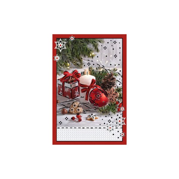 1-osaline jõulukaart "Küünal"