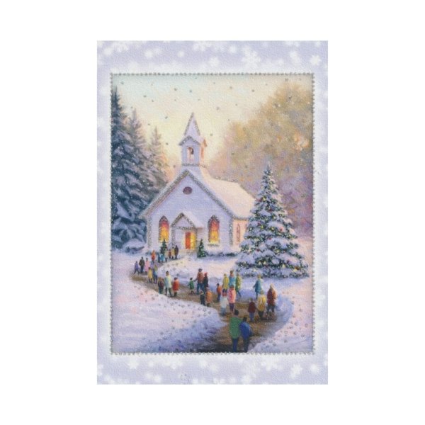 1-osaline jõulukaart "Kirik"