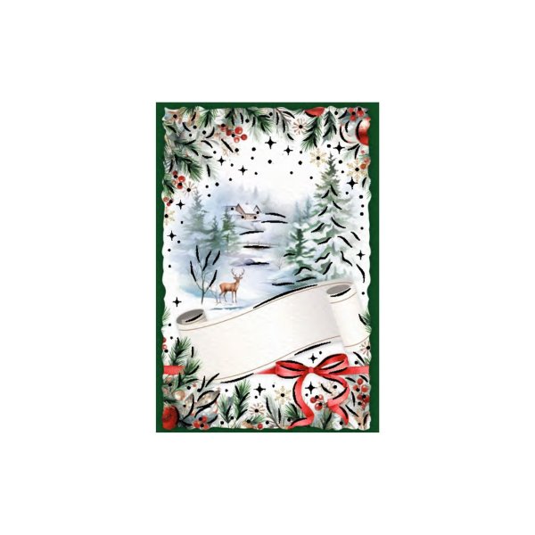 1-osaline jõulukaart "Rahulikke jõule"