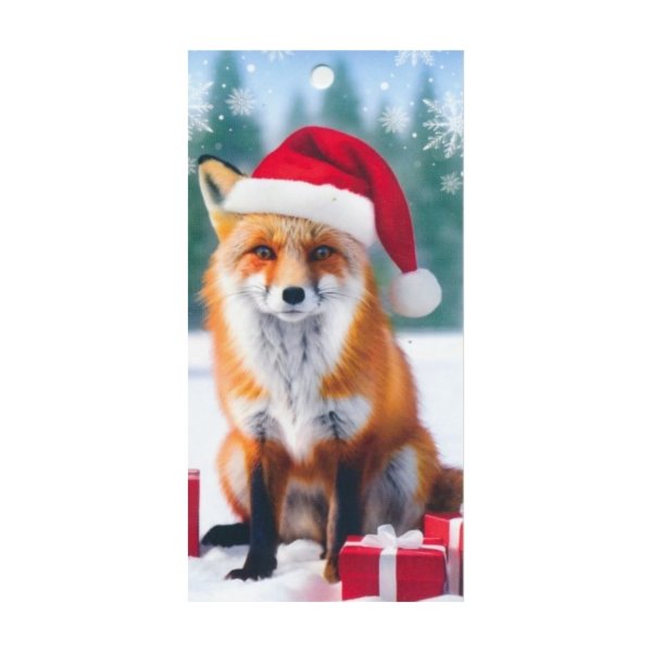 1-osaline jõulu pakikaart "Rebane"