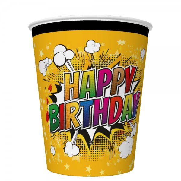 Papptopsid "Happy Birthday"