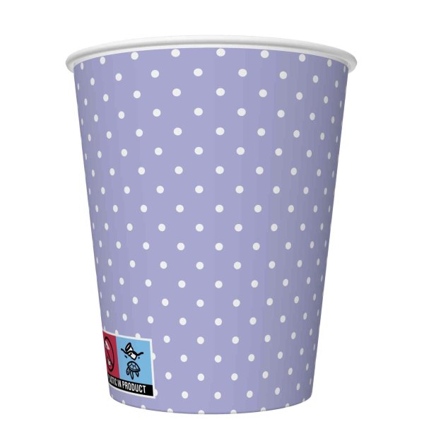 Papptopsid "Valged täpid lillal"