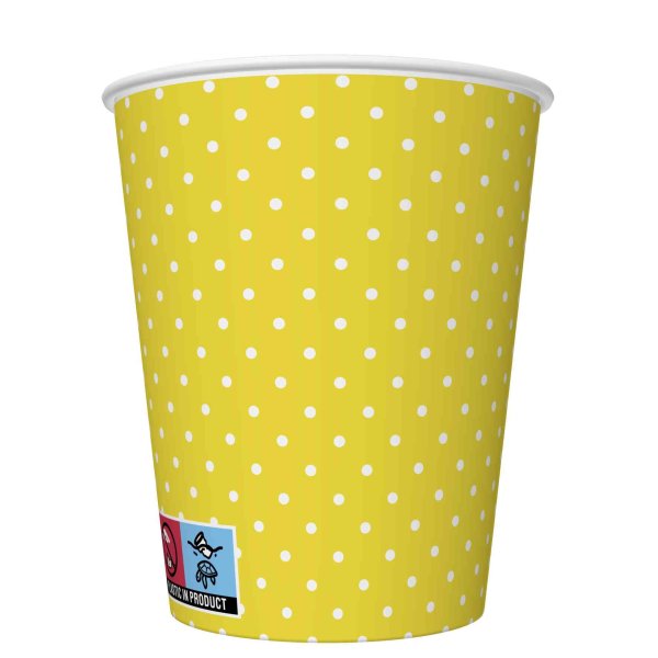 Papptopsid "Valged täpid kollasel"