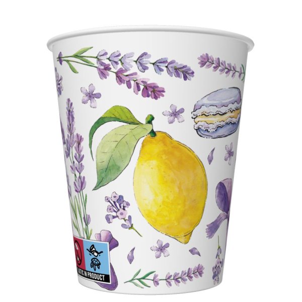 Papptopsid "Laim, lavendel ja makroonid"