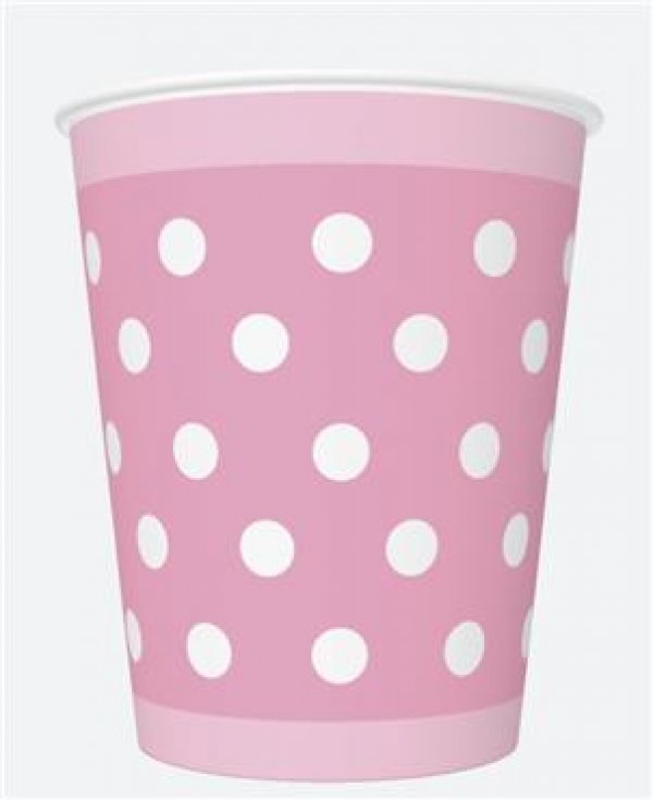 Papptopsid "Roosad valgete täppidega"