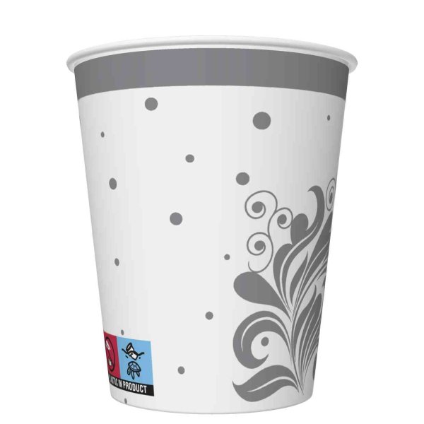 Papptopsid "Hõbedane muster"