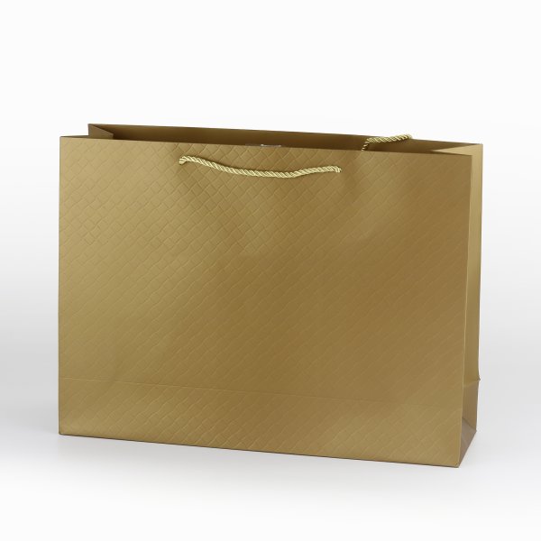 Suur kinkekott "Luksuslik rombmuster - Kuldne"