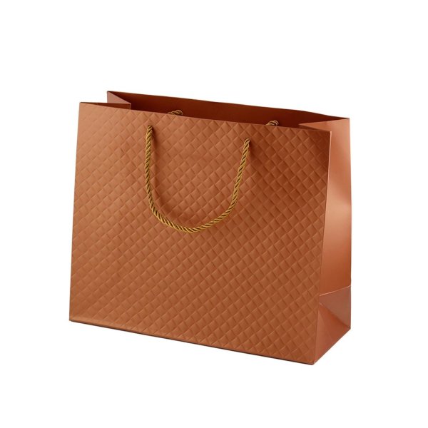 Suur horisontaalne kinkekott "Kuldne roosa"