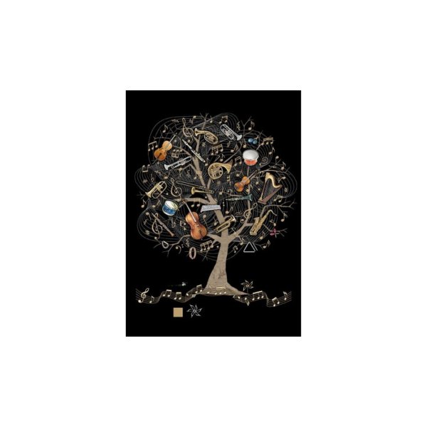 Õnnitluskaart "Muusikapuu"