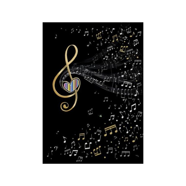 Õnnitluskaart "Muusikavõti"