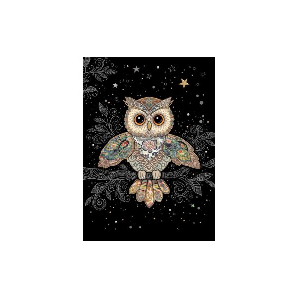 Õnnitluskaart "Patterned Owl"