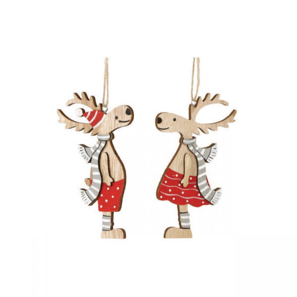 Jõulukaunistus puidust "Põhjapõder"