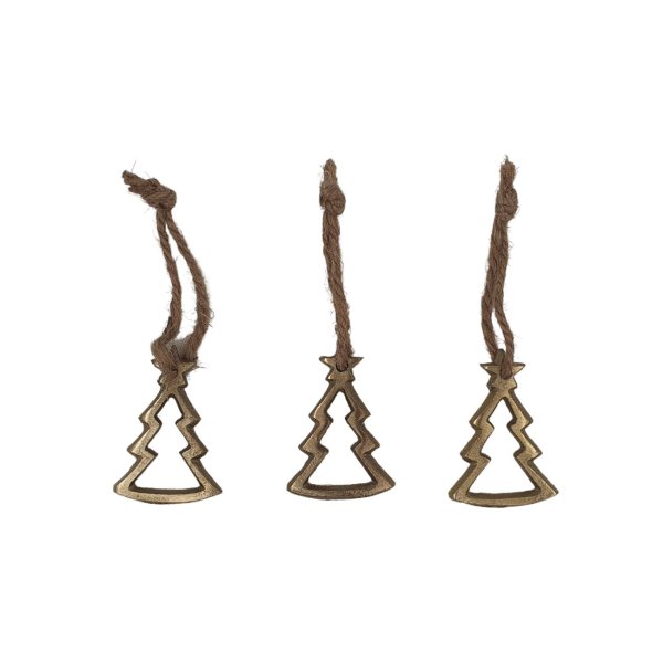 Jõulukaunistus metallist "Kuusk" (Kuldne)