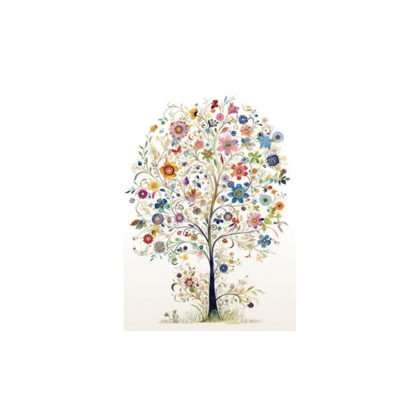 Õnnitluskaart "Õites puu"
