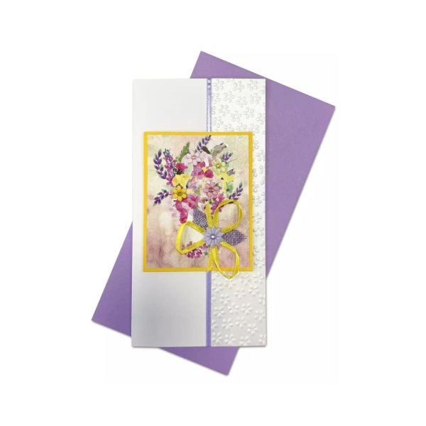 Käsitöökaart "Akvarelliga maalitud lilled"