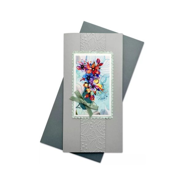 Käsitöökaart "Kunstipärased lilled vaasis"