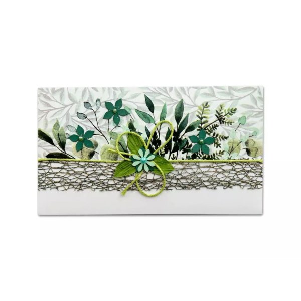 Käsitöö rahakaart "Rohelised taimed"