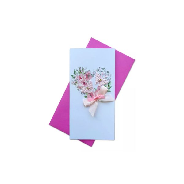 Käsitöökaart "Süda liblikatega"