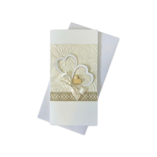 Käsitöökaart "Valged südamed"