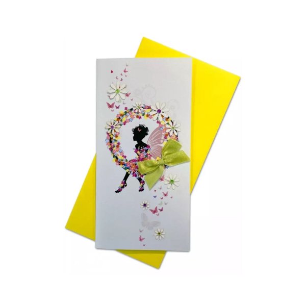 Käsitöökaart "Tüdruk lillerõngal"